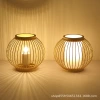 Chinese trend bamboo woven table lamp, Chinese-style tea room, homestay guest room, living room, Zen tea, new Chinese-style lantern, creative Japanese bamboo art lamp Specification image